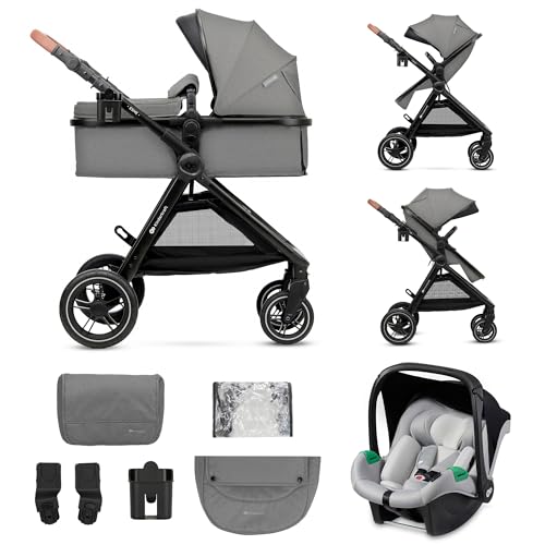 Kinderkraft ESME Silla de Coche 3 en 1 Set, con Portabebés...