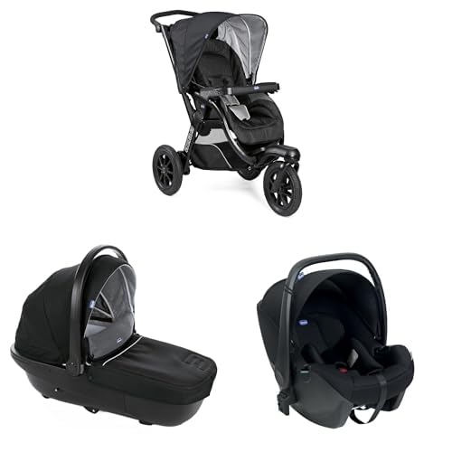 Chicco Trio Activ3, silla de paseo con 3 ruedas, con Capazo...